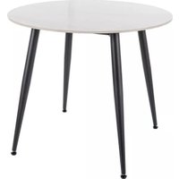 Кухонный стол Signal Rion 90 (белый лак/черный)