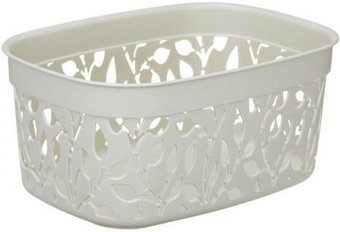 Корзина Idea Флора М2361 3 л (белый ротанг)