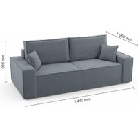 Диван Mio Tesoro Бриз (Velutto 32)