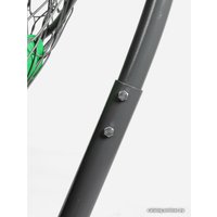 Подвесной диван M-Group Лежебока 11180304 (с серым ротангом/зеленая подушка)