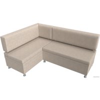 Угловой диван Лига диванов Стайл левый 114530L (рогожка бежевый)