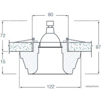 Точечный светильник Donolux Decoro DL207G/2