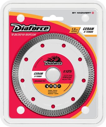 Отрезной диск алмазный  Diaforce Ceram X-Turbo 514125X