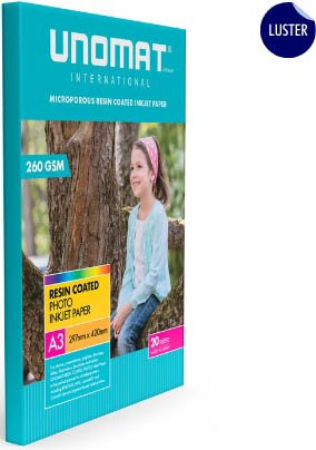Фотобумага UNOMAT Inkjet Photo Paper A3 Lustre A3 260 гр/м2 20 л UNM-PP-A3-LR