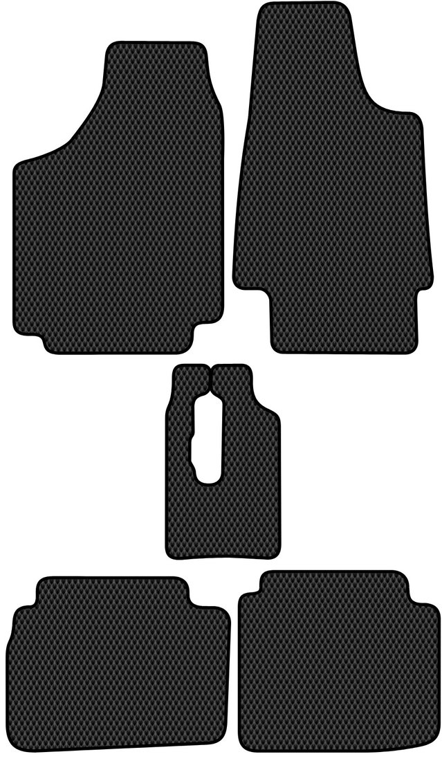 

Комплект ковриков для авто Alicosta Лада Нива 21214 I (suv) 1997 - 2019 (черный, ромб)