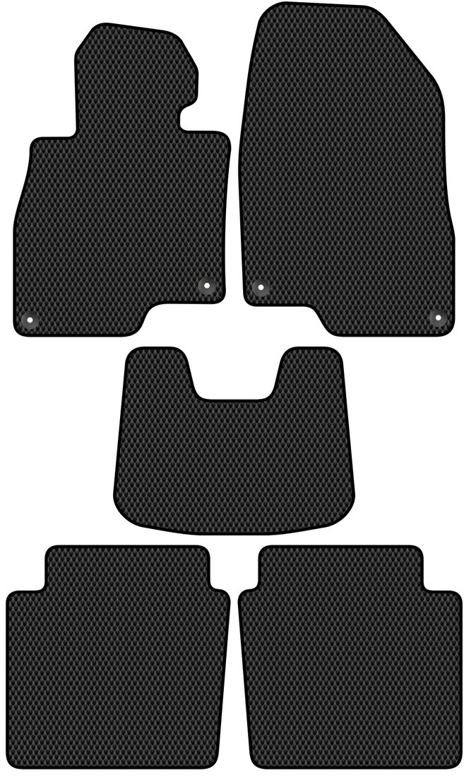 

Комплект ковриков для авто Alicosta Hongqi H5 I (седан / CA7150HA6T) 2018 - 2022 (черный, ромб)