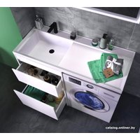  Belux Тумба под умывальник Ока Н 60-02 (1, белый глянец)