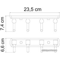 Планка с крючками Wasserkraft Oder K-3074