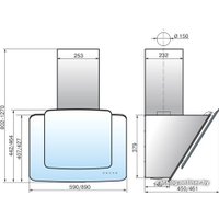 Кухонная вытяжка Elikor КВАРЦ 90П-1000-Е4Д (бежевый/крем) в Гродно