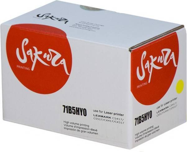 

Картридж Sakura Printing SA71B5HY0 (аналог Lexmark 71B5HY0)