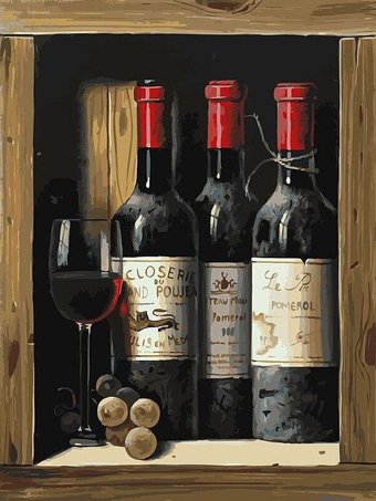 Картина по номерам Белоснежка Коллекционное вино 307-AS