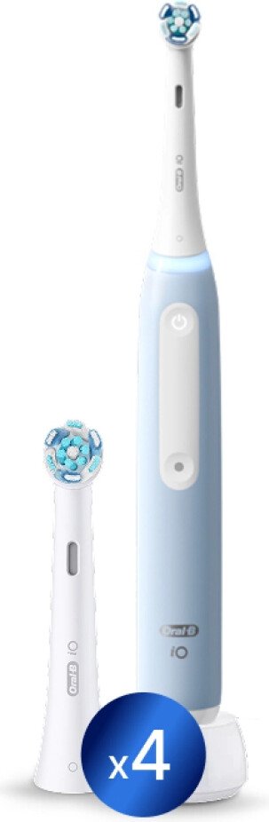 

Электрическая зубная щетка Oral-B iO 3 (с насадкой Ultimate Clean 4 шт, голубой)