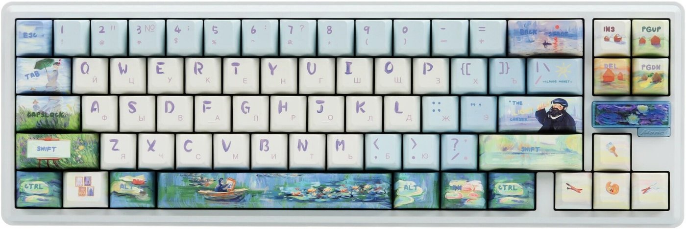 Клавиатура Varmilo VTP68 Monet (Kailh Prestige Voice)