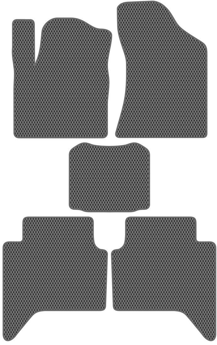 

Комплект ковриков для авто Alicosta Changan Hunter Plus I (пикап) 2022 - Н.В. (серый, ромб)