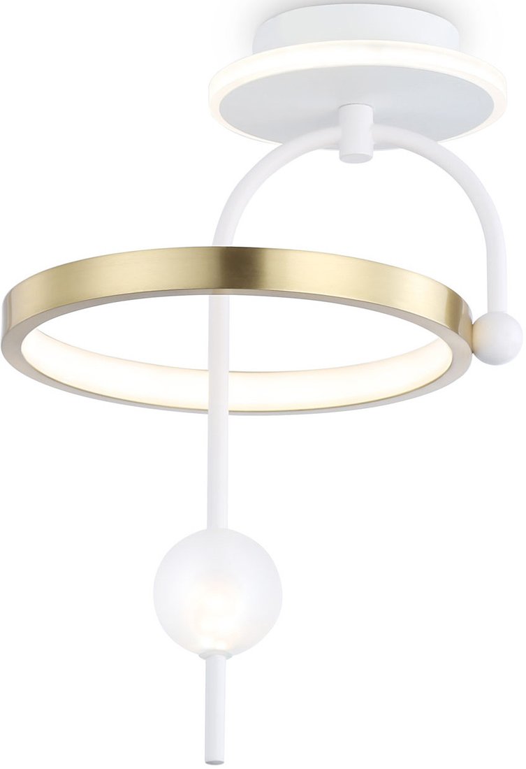 Люстра средней высоты Ambrella light Comfort FL66422 WH/GD (белый/золото)