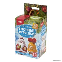 Набор для рисования Lori 3D Art. Роспись елочных игрушек. Дед Мороз и колокольчик Ир-011