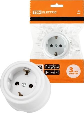 Розетка TDM Electric Виви SQ1820-1012 (белый)