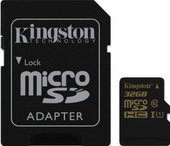 Kingston microSDHC UHS-I (Class 10) 32GB + SD адаптер (SDCA10/32GB)