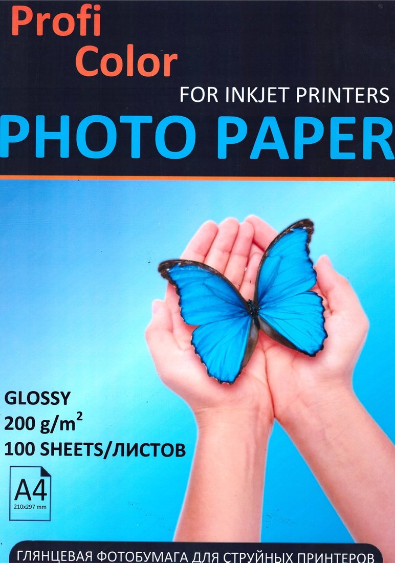 

Фотобумага ProfiColor Глянцевая A4 200 г/м2 100 л PCGA4200100
