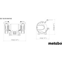 Заточный станок Metabo DS 150 M 604150000
