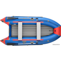 Моторно-гребная лодка Roger Boat Trofey 3500 (без киля, синий/красный)