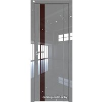 Межкомнатная дверь ProfilDoors 62L L 50x200 (грей люкс, стекло lacobel коричневый лак)