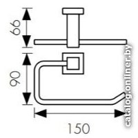 Держатель для туалетной бумаги Kaiser Canon KH-2311