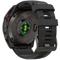 Умные часы Garmin Fenix 8 Pro 51 мм (серый, черный силиконовый ремешок)