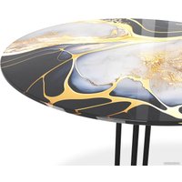 Журнальный столик Sheffilton SHT-CT55/H43 (черный алмаз/черный муар)