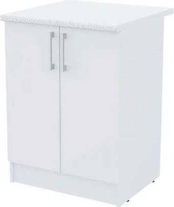 Шкаф напольный Горизонт Настя 600 (белый)