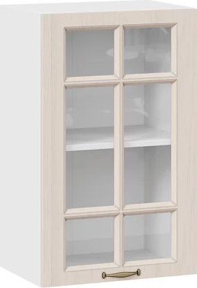 

Шкаф навесной Трия Лина 1ВВ45С с одной дверью (белый/крем)