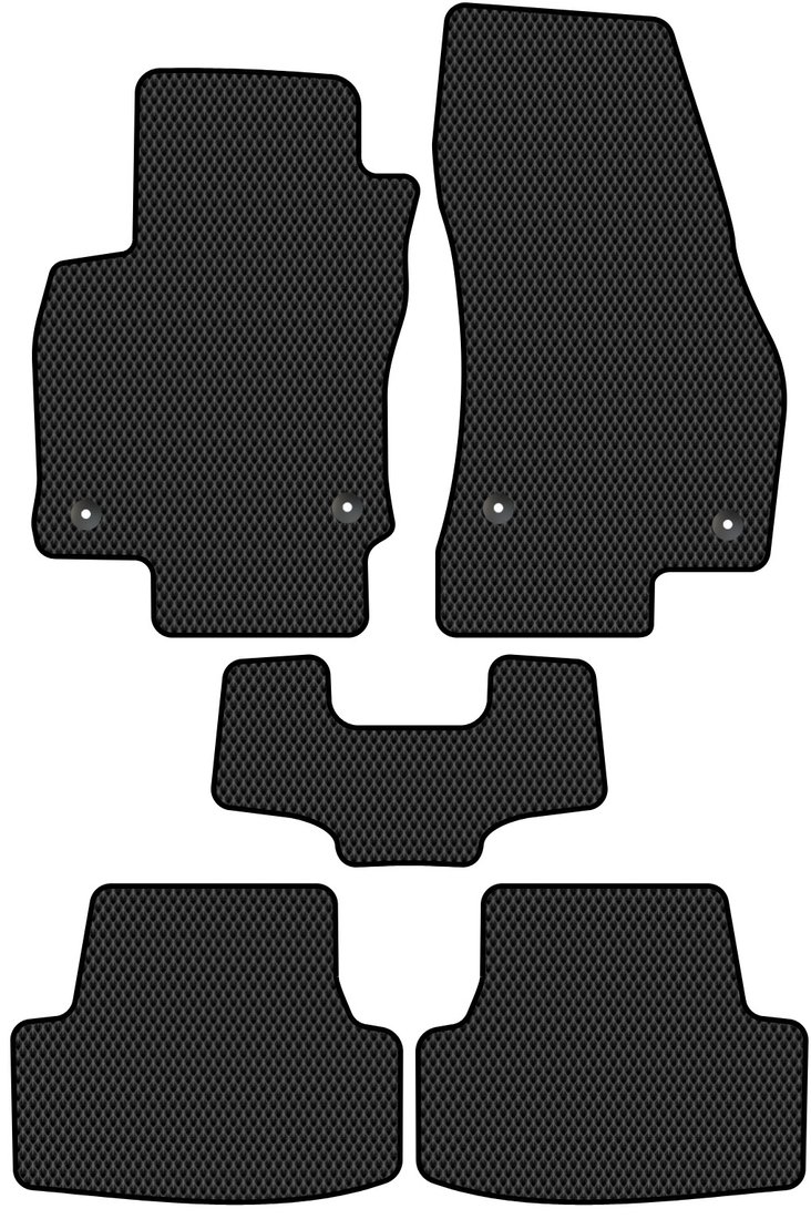 

Комплект ковриков для авто Alicosta Volkswagen Taos I (suv) 2020 - Н.В. (черный, ромб)