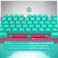 Клавиатура IO by Red Square Typex v2 g3ms Sapphire (бирюзовый/розовый)