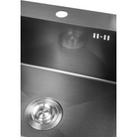 Кухонная мойка Saniteco 6045 Nano (с сифоном, дозатором и коландером)