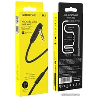 Кабель Borofone BL5 3.5 мм (с микрофоном, черный)