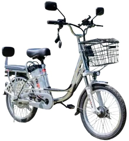 Электровелосипед AVM E-ALFA 20 (серебристый)