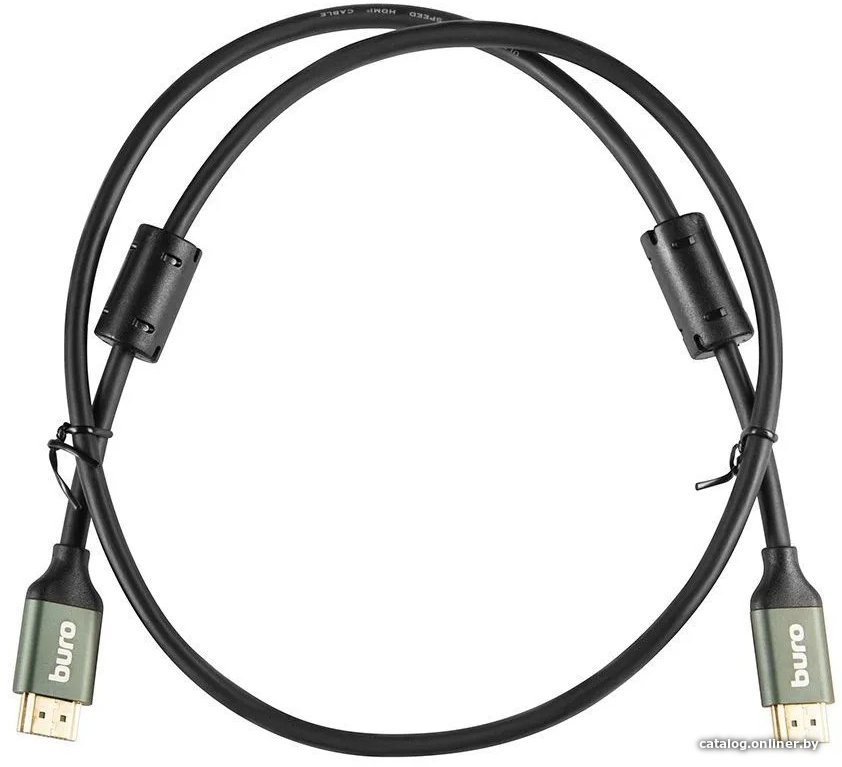 Кабель Buro BHP-HDMI-2.1-1G (1 м, черный)