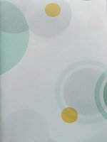 Шторка-занавеска для ванны Miranda Circle Green