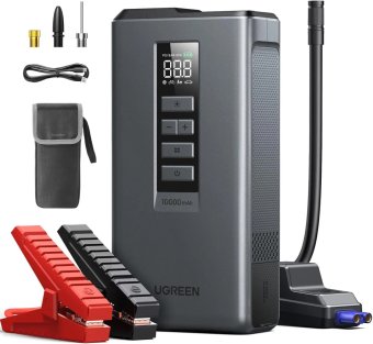 Портативное пусковое устройство с компрессором Ugreen ES703 10000mAh Car Jump Starter