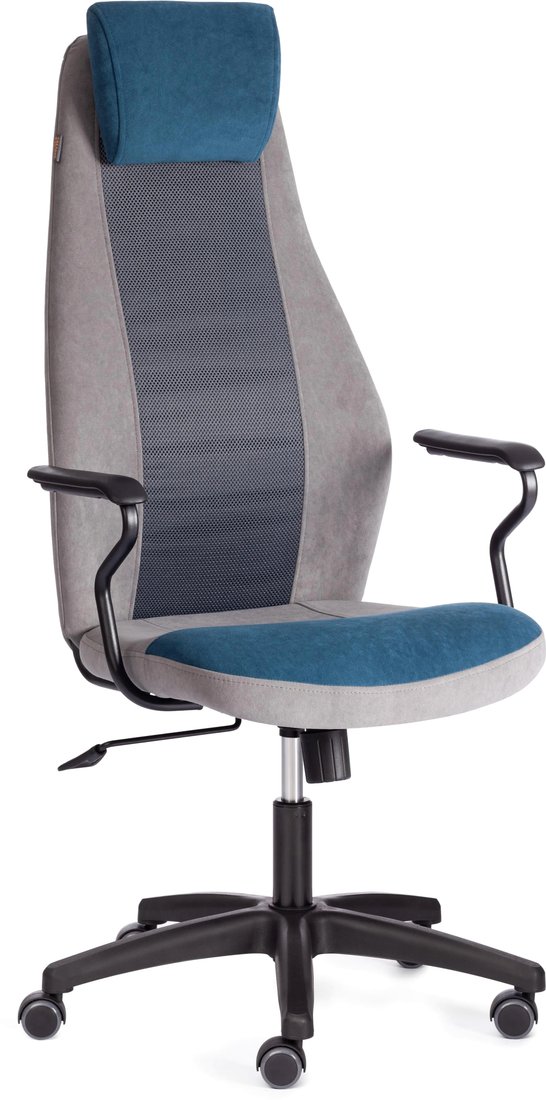 

Офисное кресло TetChair Aviator (флок, ткань, синий/серый 32/29/W2-1)