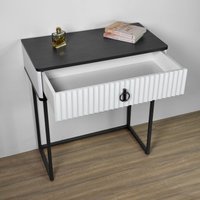 Туалетный столик без зеркала Shtabe Royal 5115 эко (металл бруклин/черный/р.черная)