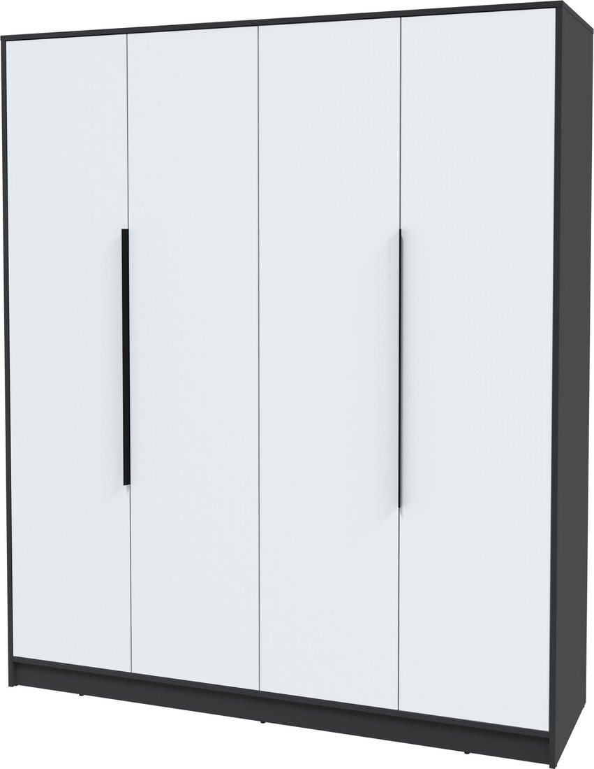 

Шкаф распашной Интерлиния Концепт КТ-Ш4 (белый платинум/антрацит)