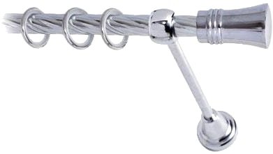 

Карниз для штор Lm Decor Гиро (хром, витая, 3.2м 16мм, 1 ряд)