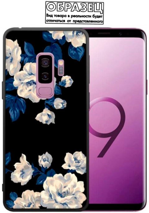 

Чехол для телефона Case Print для iPhone X/XS (черно-белый цветок)
