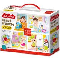 Развивающая игра Baby Toys First Puzzle 4 в 1. Мой дом 04364