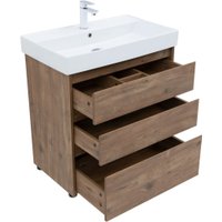  Aquanet Тумба под умывальник Nova Lite 75 302474 (дуб рустикальный)