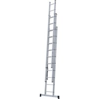 Лестница-стремянка Новая высота NV 123 алюминиевая трёхсекционная 3x10 ступеней
