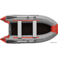 Моторно-гребная лодка Roger Boat Hunter 3000 (без киля, серый/красный)