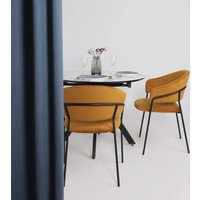 Стул с подлокотниками Алвест AV 433 (карри бархат Confetti chai tea/черный)