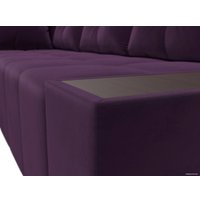 Угловой диван Mebelico Амадэус 109687 (левый, велюр, фиолетовый)